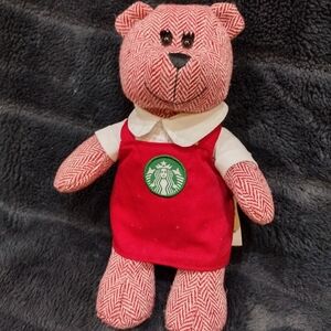 Starbucks Red Apron Bearista Barista Girl Bear Coffee Christmas 2016